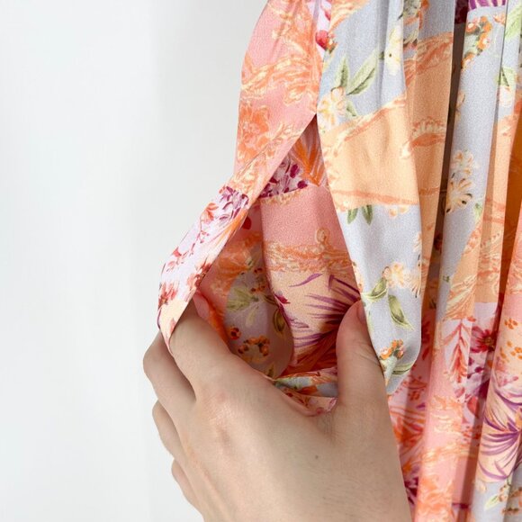 Amur Kallia Floral Patchwork Wide-Leg Strapless Jumpsuit - Picture 6 of 10